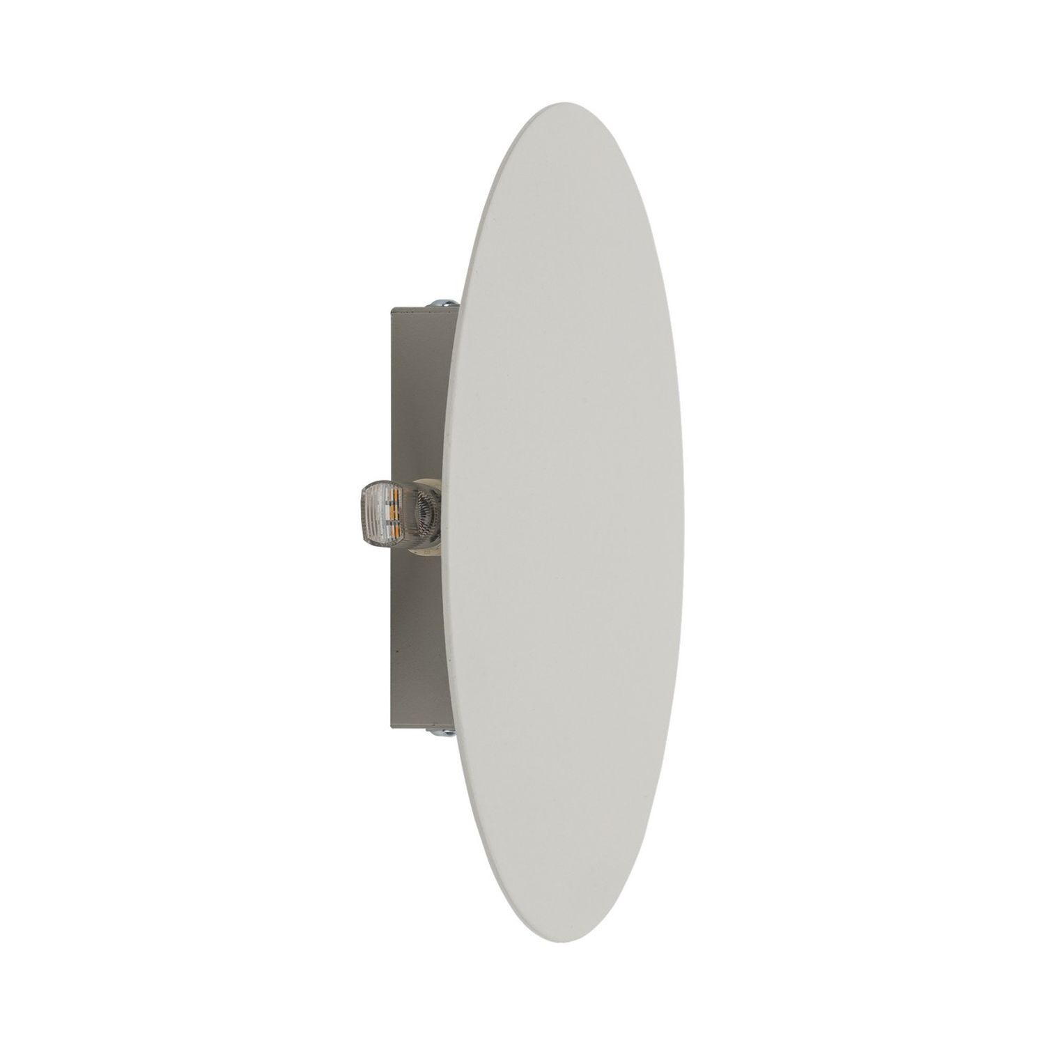 Applique ronde Ø 20 cm petit métal beige 2x G9 indirect