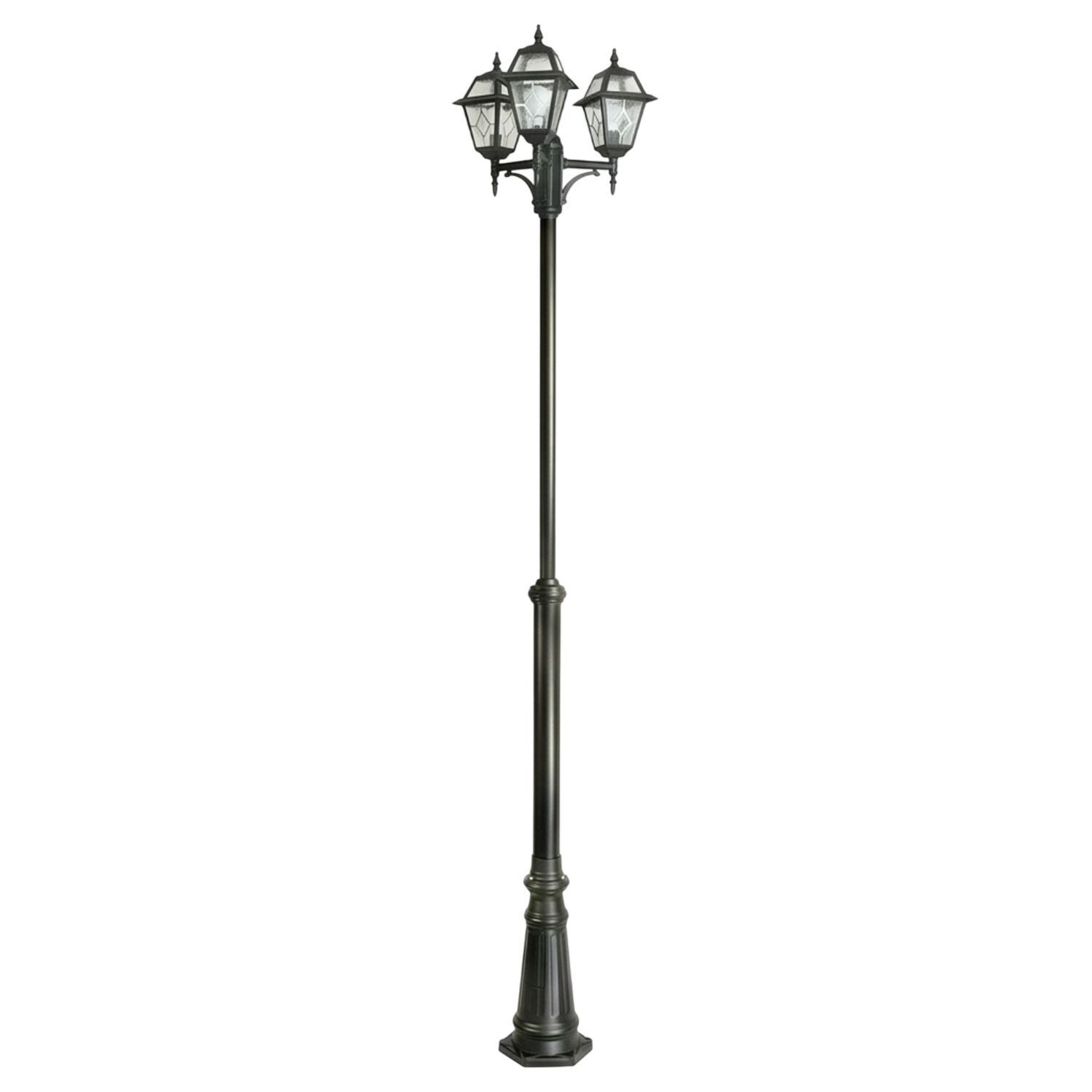 aussen-stehleuchte-wegeleuchte-merksem-3-flammig-schwarz-rustikal-370-1 laternen, pflanzenlampe, stablampe, außenbeleuchtung, gusseisen