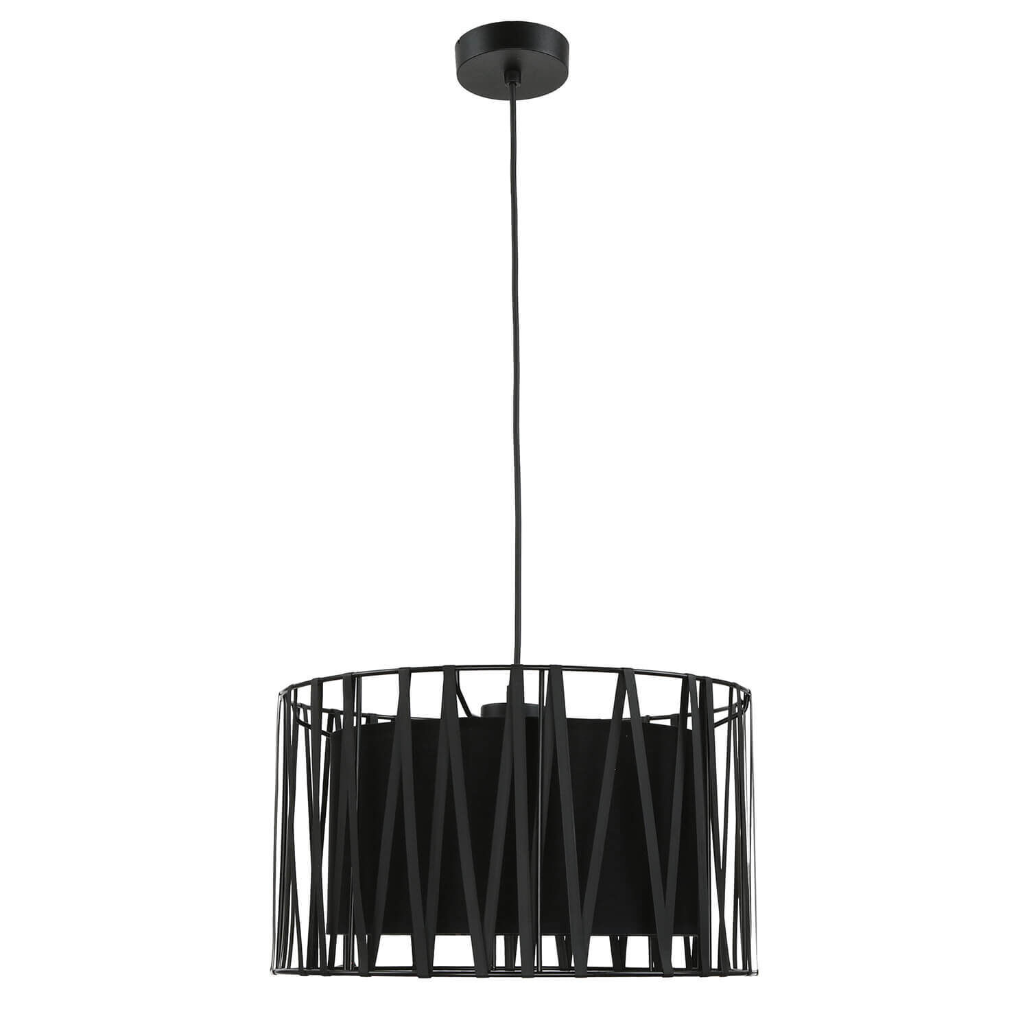 Lampe à suspendre Salon Moderne Noir Métal ∅40cm