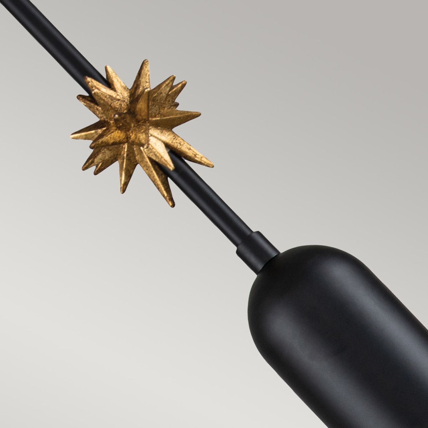 Suspension noir or largeur 13,3 cm H : max. 151,1 cm E27