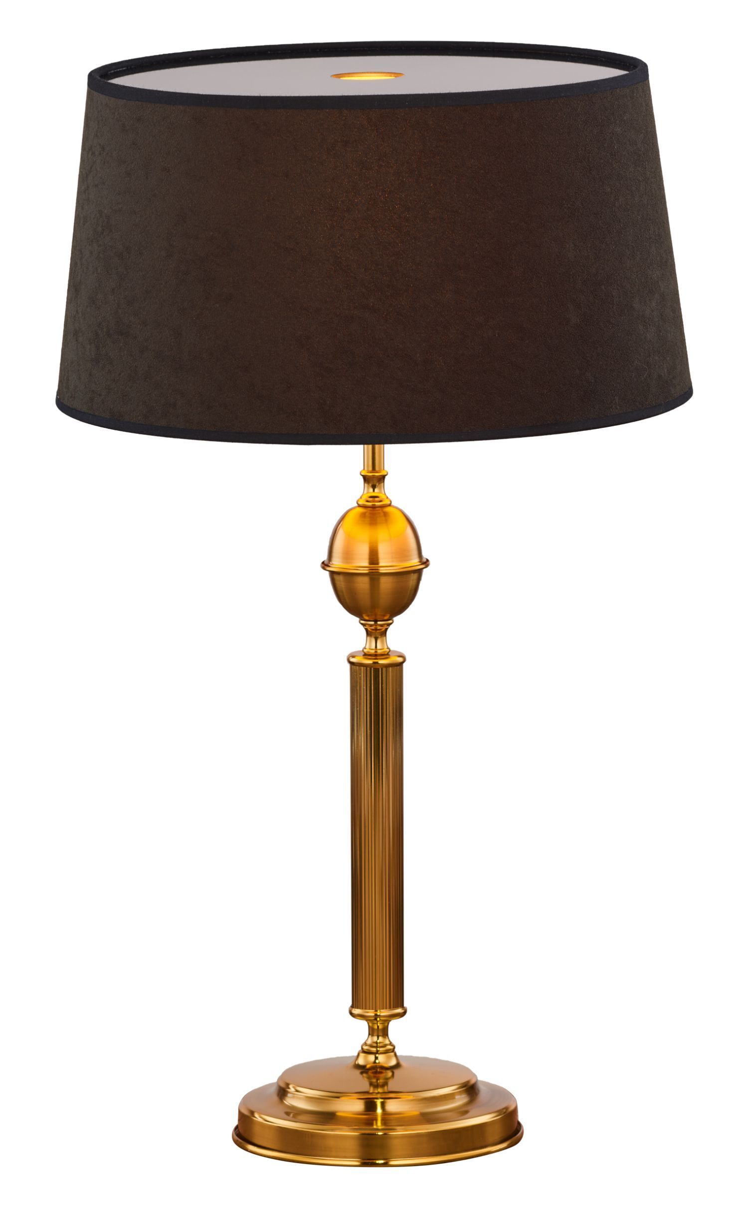 Blendarme Lampe de chevet tissu laiton véritable E27 60 cm