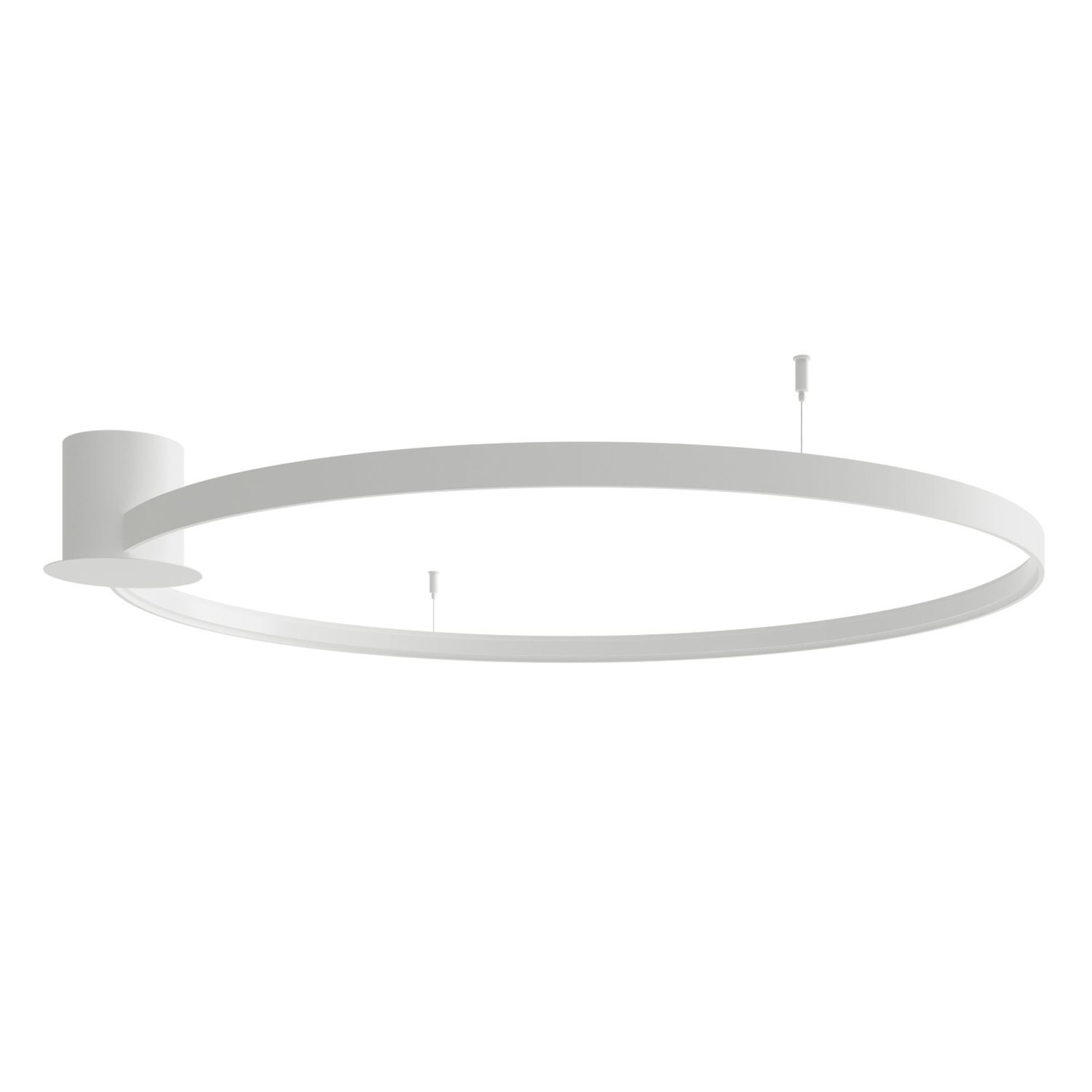 Plafonnier LED Ring Ø 118 cm 4000 K Blanc Métal