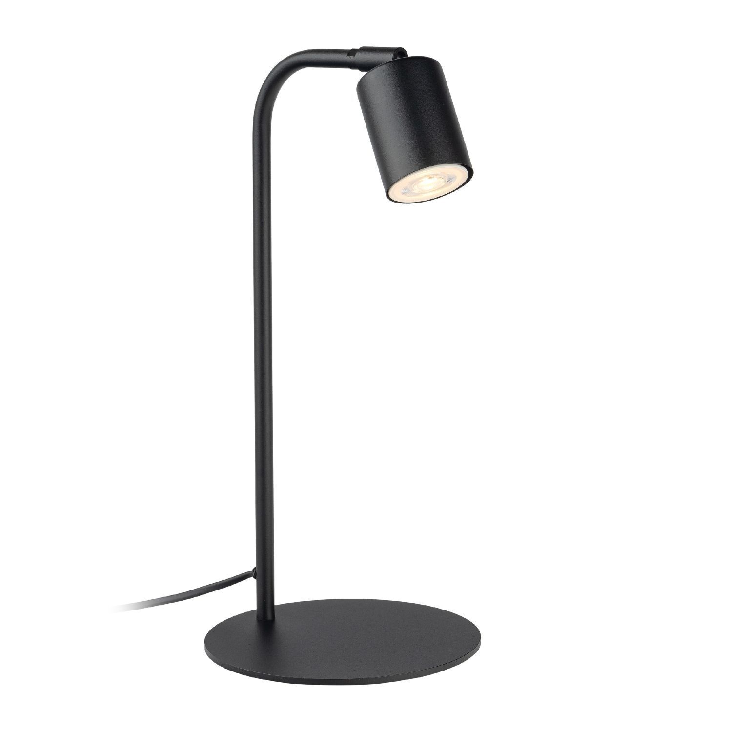 Lampe de bureau métal 40 cm petit noir réglable