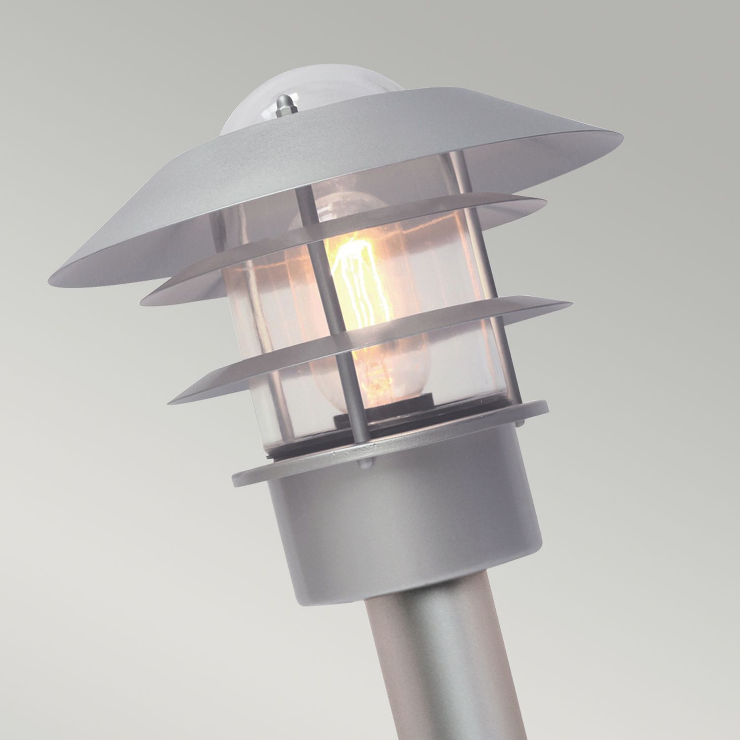 Lampe d'extérieur acier inoxydable verre 100 cm Scandinave IP44 E27