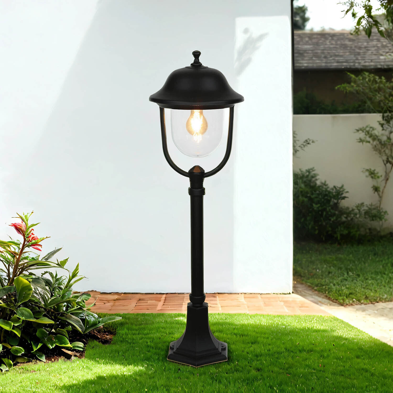 Lampe d'extérieur rustique jardin 87cm IP43 résistant aux intempéries