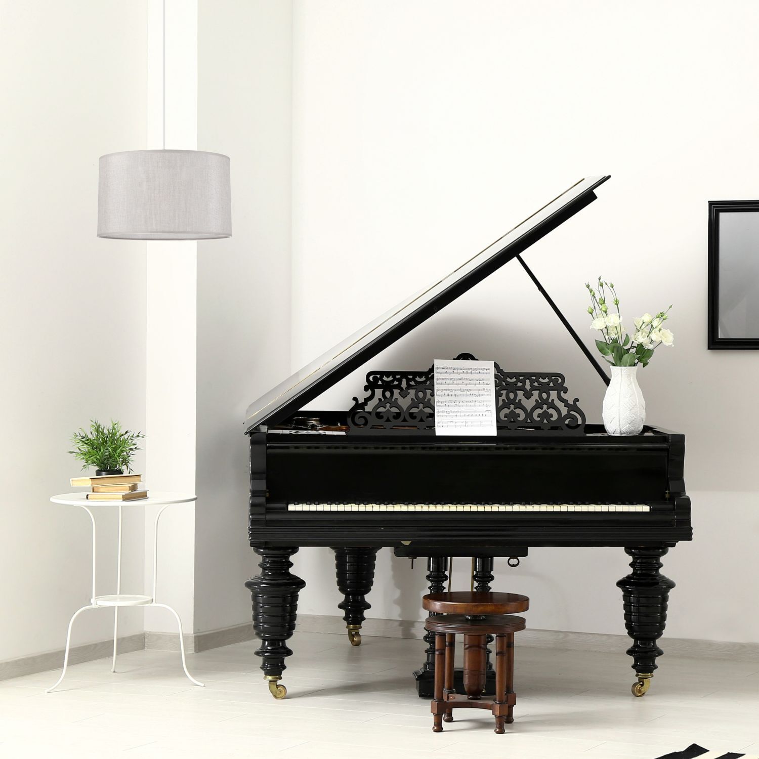Lampe à suspendre Tissu en argent Ø 35 cm réglable Moderne E27