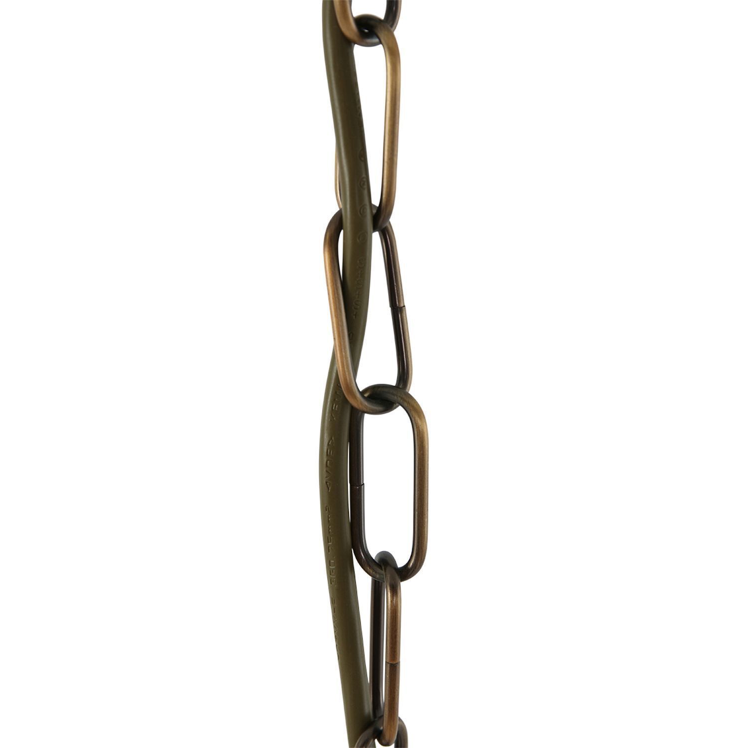 Lampe à suspendre verre métal en bronze L:31 cm E14 stylé
