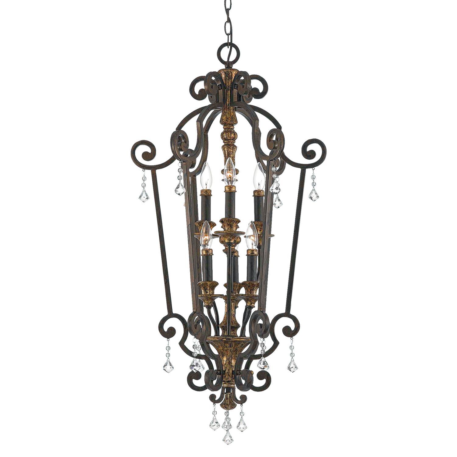 Lustre GOTICA 4 Bronze 6-flmg Rustique Lampe