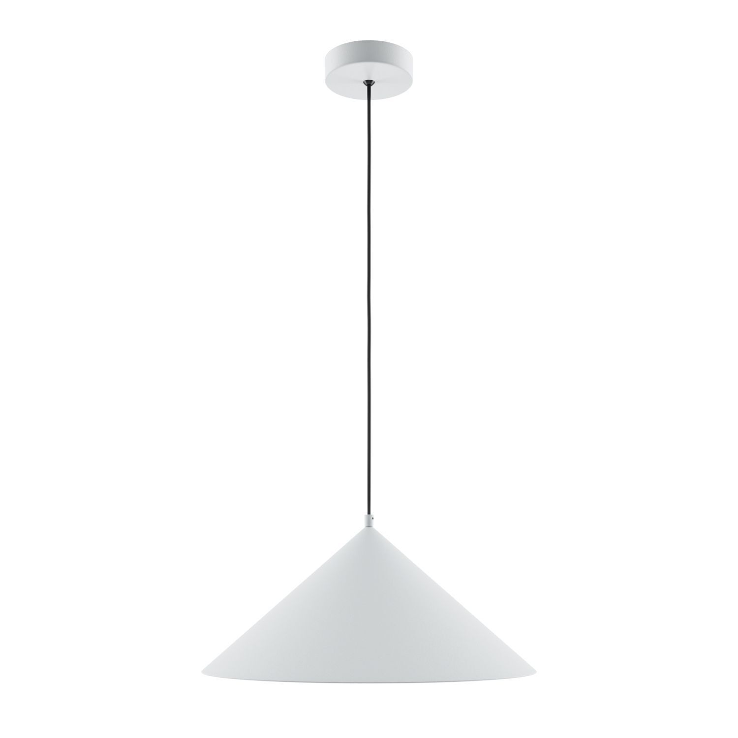 Lampe à suspendre métal ronde Ø 35 cm H : max. 318 cm Blanc E27