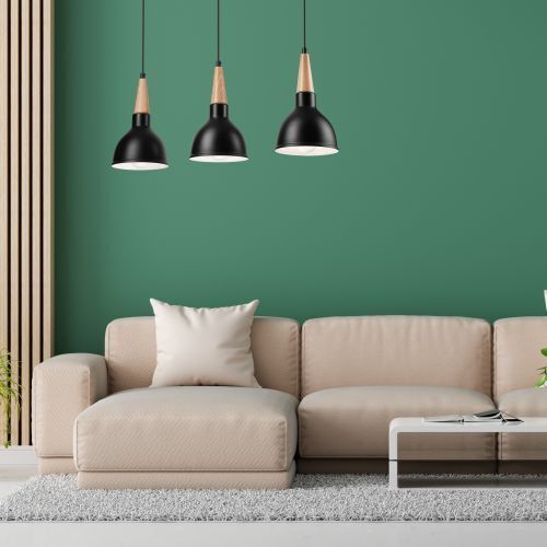 Wohnzimmer, Zimmer, Lampe, Couch, Dekoration für Zuhause