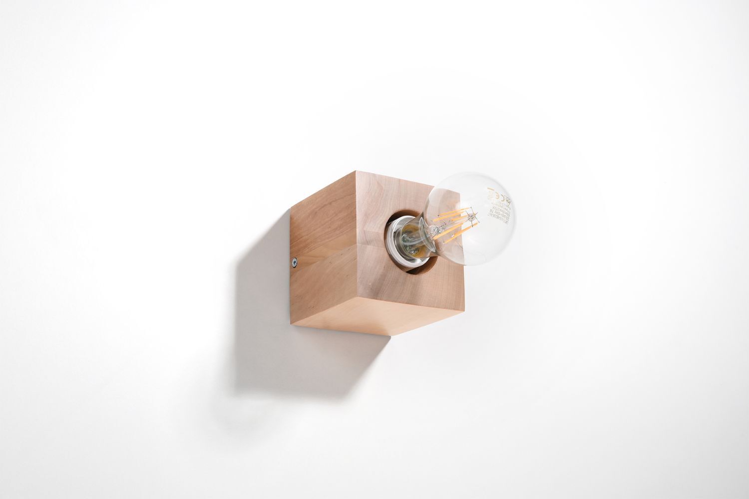 Applique LABERIA Bois Cube L:10cm Moderne compact