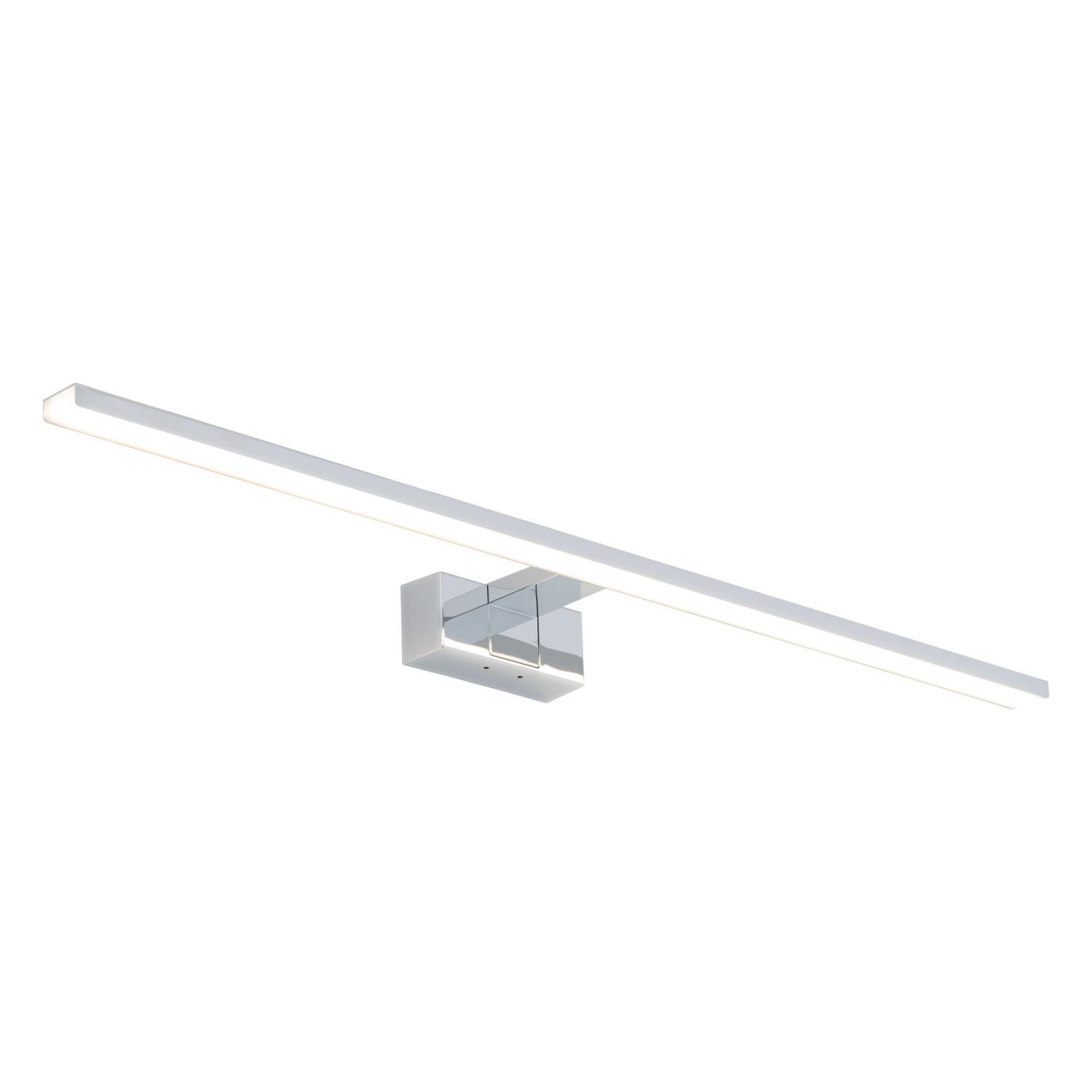Lampe à miroir LED IP44 chrome 3000 K 1100 lm aluminium