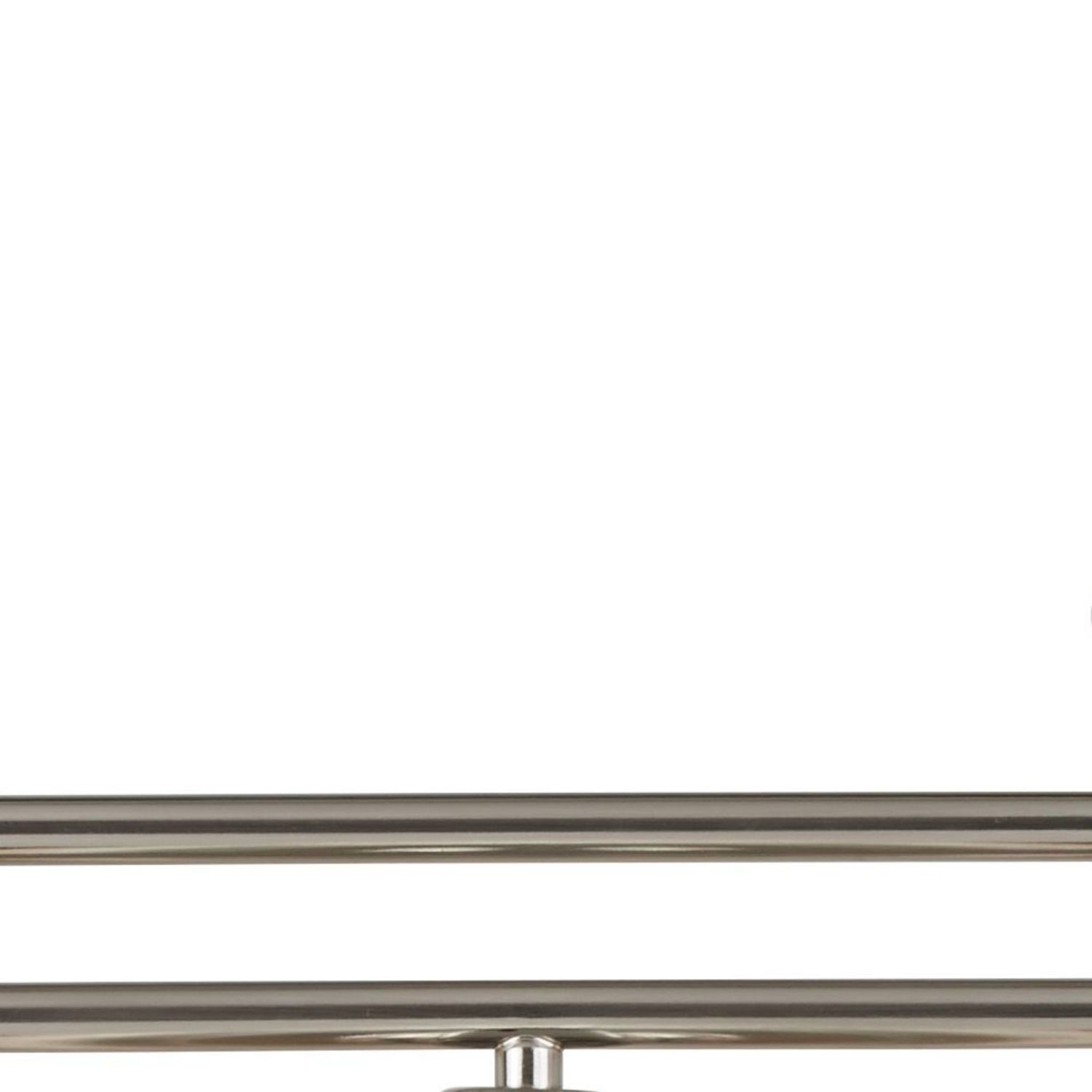 Suspension verre métal L : 99 cm H : max. 1,2 m en argent