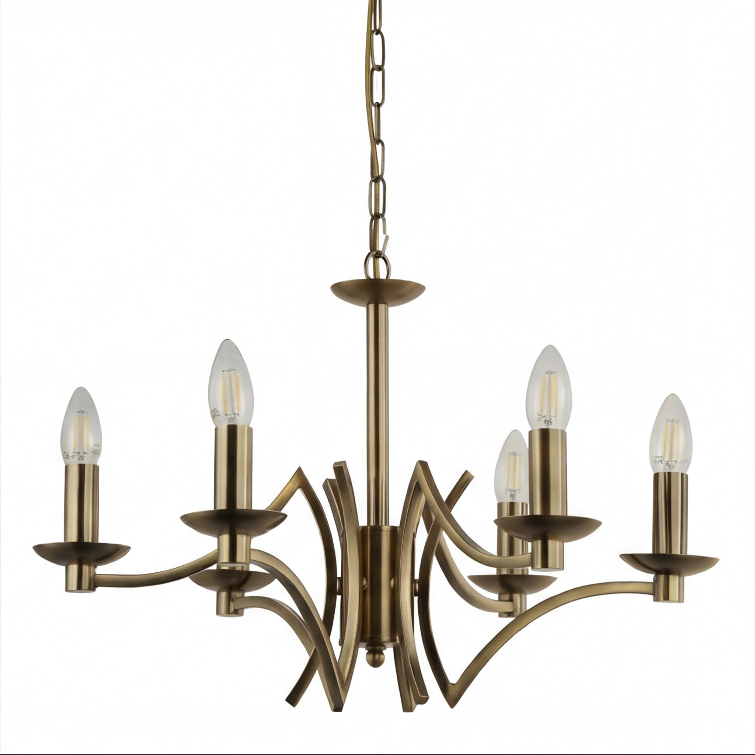 Chandelier, Beleuchtung, Bronze, Messing, Kerzenstil