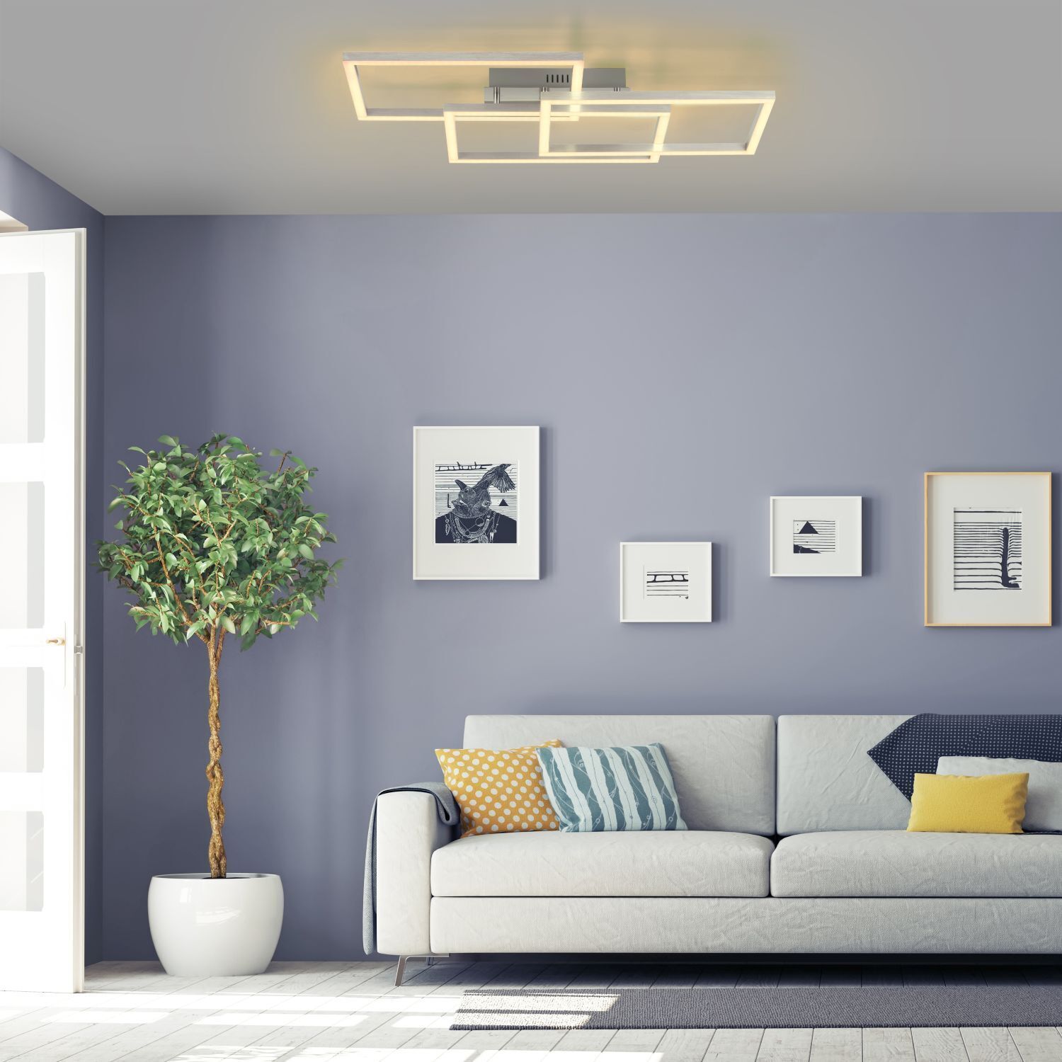 Wohnzimmer, Dekoration Ihres Zuhauses, Pflanze, Couch, Topfpflanze