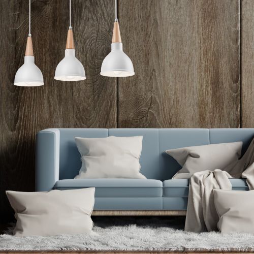 Suspension blanche 3-flmg Scandinave Salle à manger