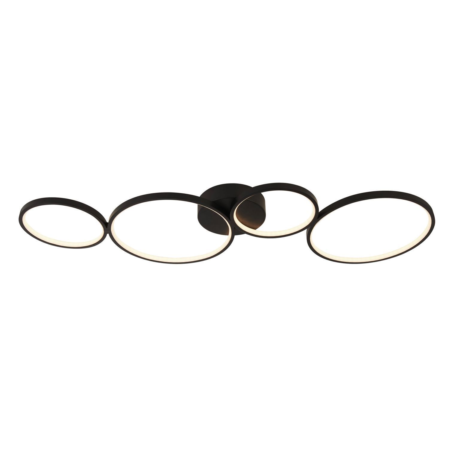 LED Plafonnier 3000 K L : 98 cm dimmable noir blanc