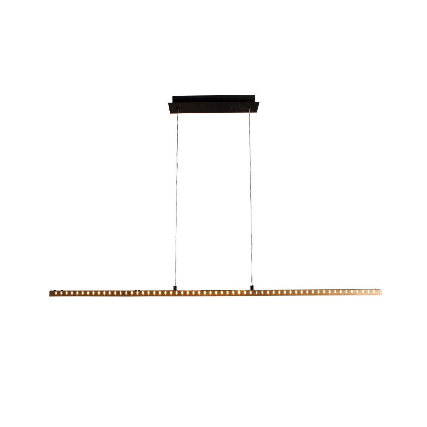hängende Leuchte, linear Pendelleuchte, warme LEDs, kupferbraun, Deckenmontage