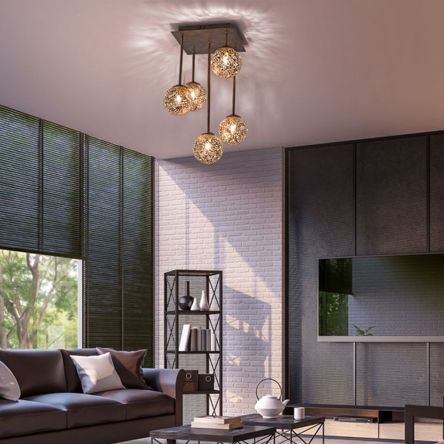 Innenarchitektur, Inneneinrichtung, Wohnzimmer, Lampe, Kronleuchter