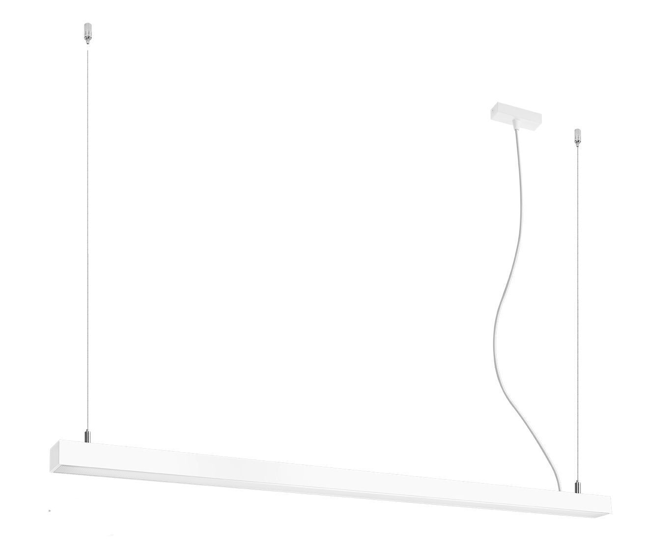 Lampe à LED suspendue Blanc 150 cm grande faible éblouissement 4000 K