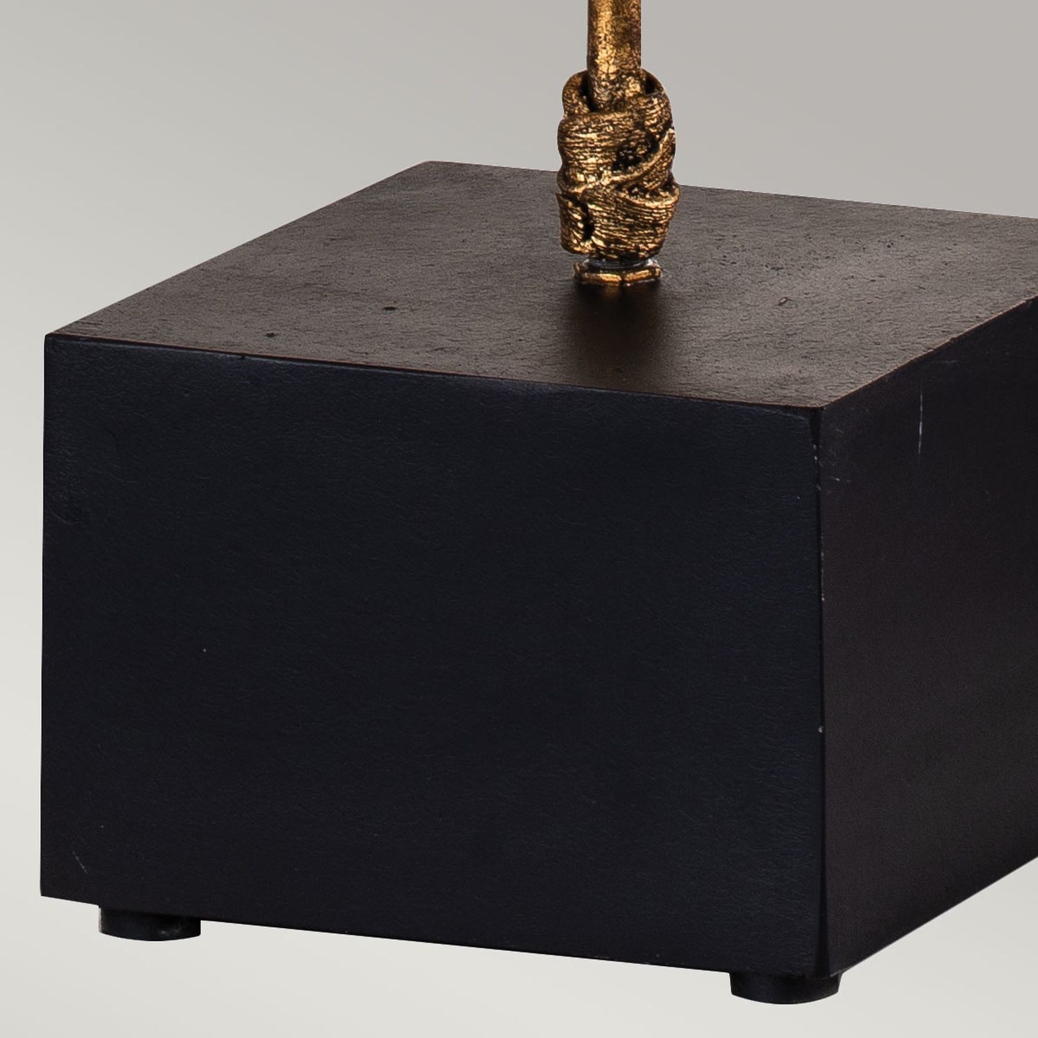 Lampe de table Noir Or Antique Moderne Parchemin Abat-jour