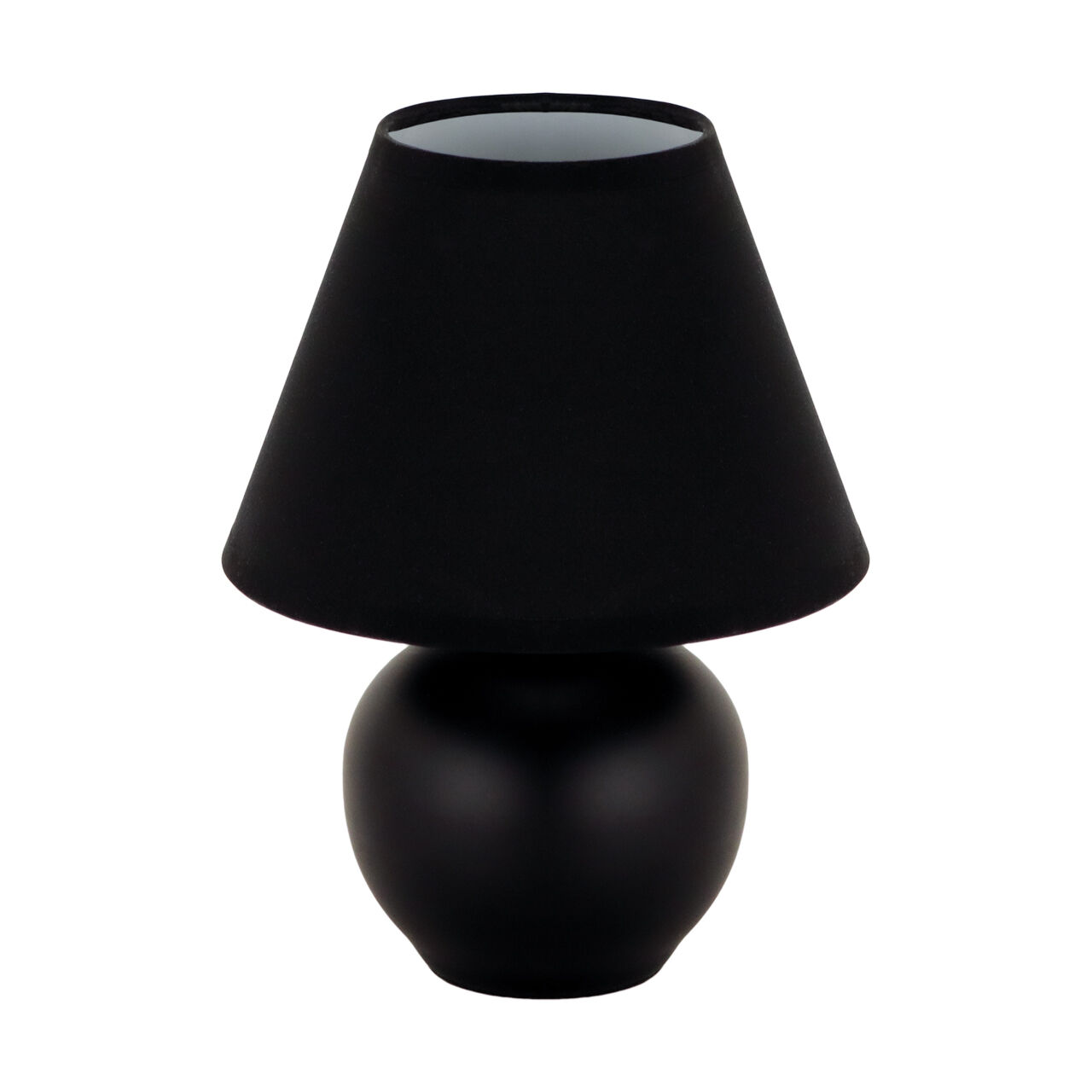 Noir Céramique Tissu 24 cm petit E14 LINNE