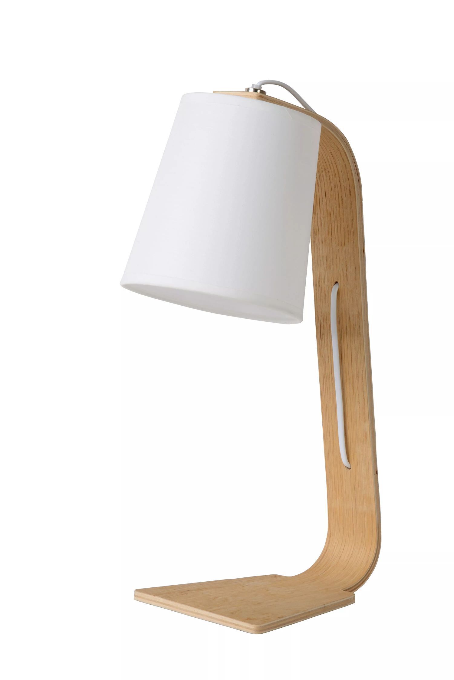 tischlampe-schlafzimmer-lampen-nachttischlampe-pryno-1x-e14-bis-40w-natur-weiss-sperrholz-baumwolle-mit-schalter-le129098-01 Tischlampe, Holz, Schirm weiß, Lampenbasis, Modern