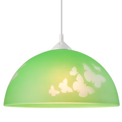 Lampe de chambre d'enfant verte ronde fille colorée
