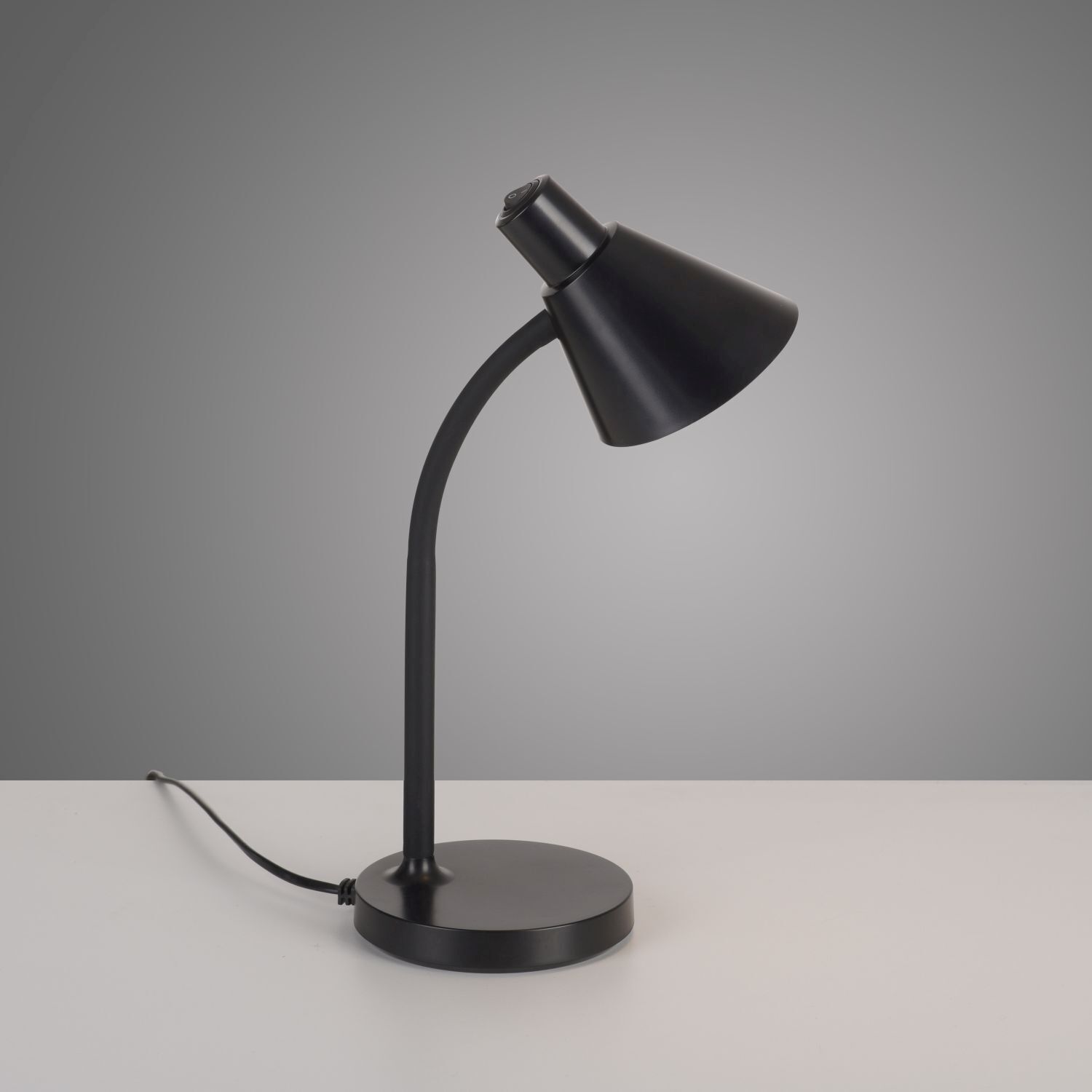 LED Schreibtischleuchte Metall 38 cm Schwarz 4 W Modern Lampe, Tischlampe, Lampenschirm