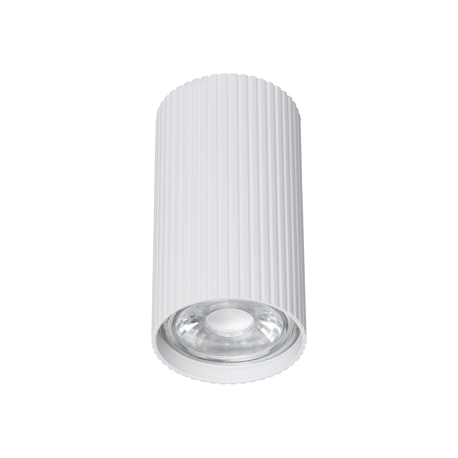 Spot de plafond blanc métal GU10 Ø 5,5 cm H : 10 cm petit apparent