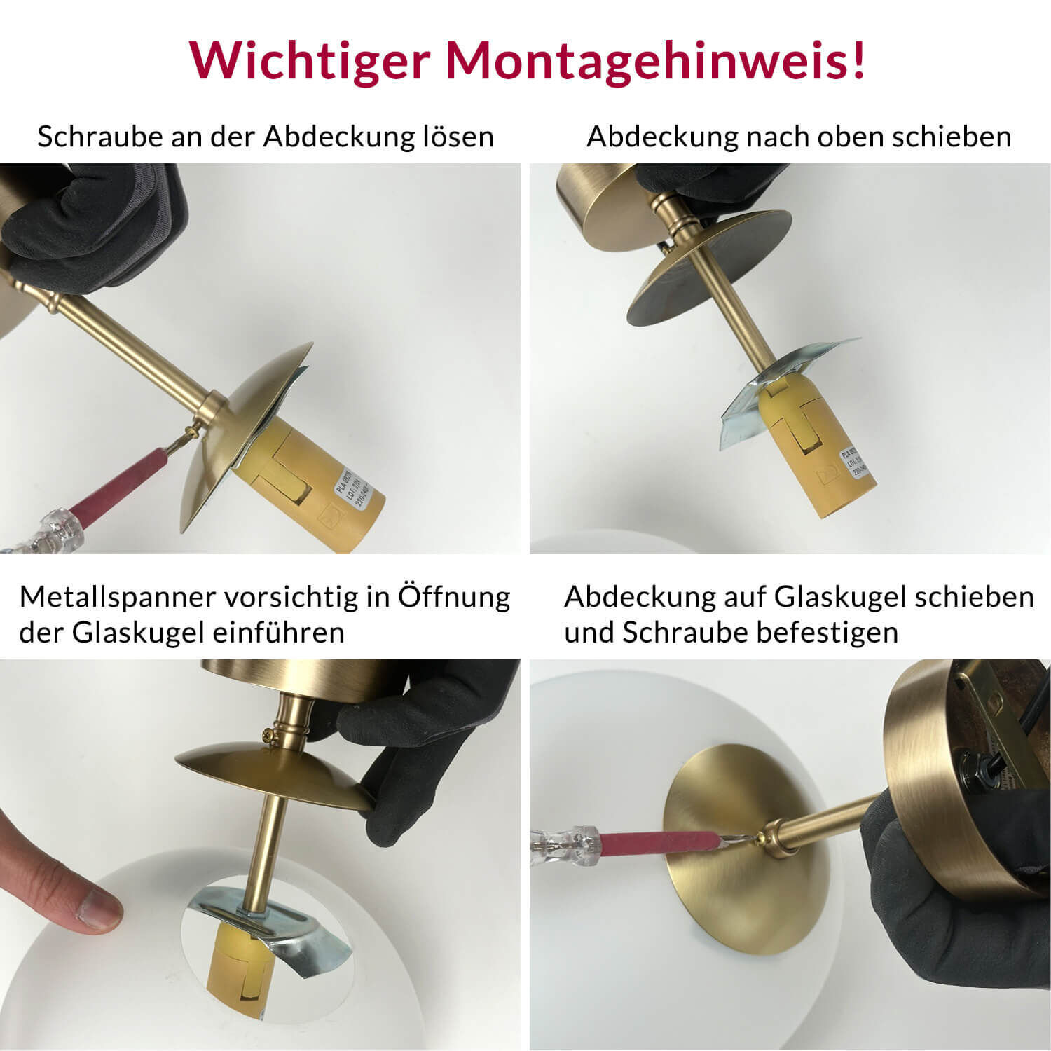 Plafonnier Premium MUSA rond verre laiton véritable Gerät, Deckenventilator, Elektrisches Gerät