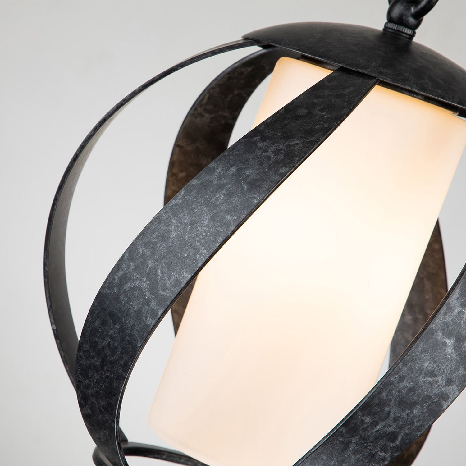 Lampe d'extérieur verre métal E27 IP44 H : max. 287,3 cm Moderne