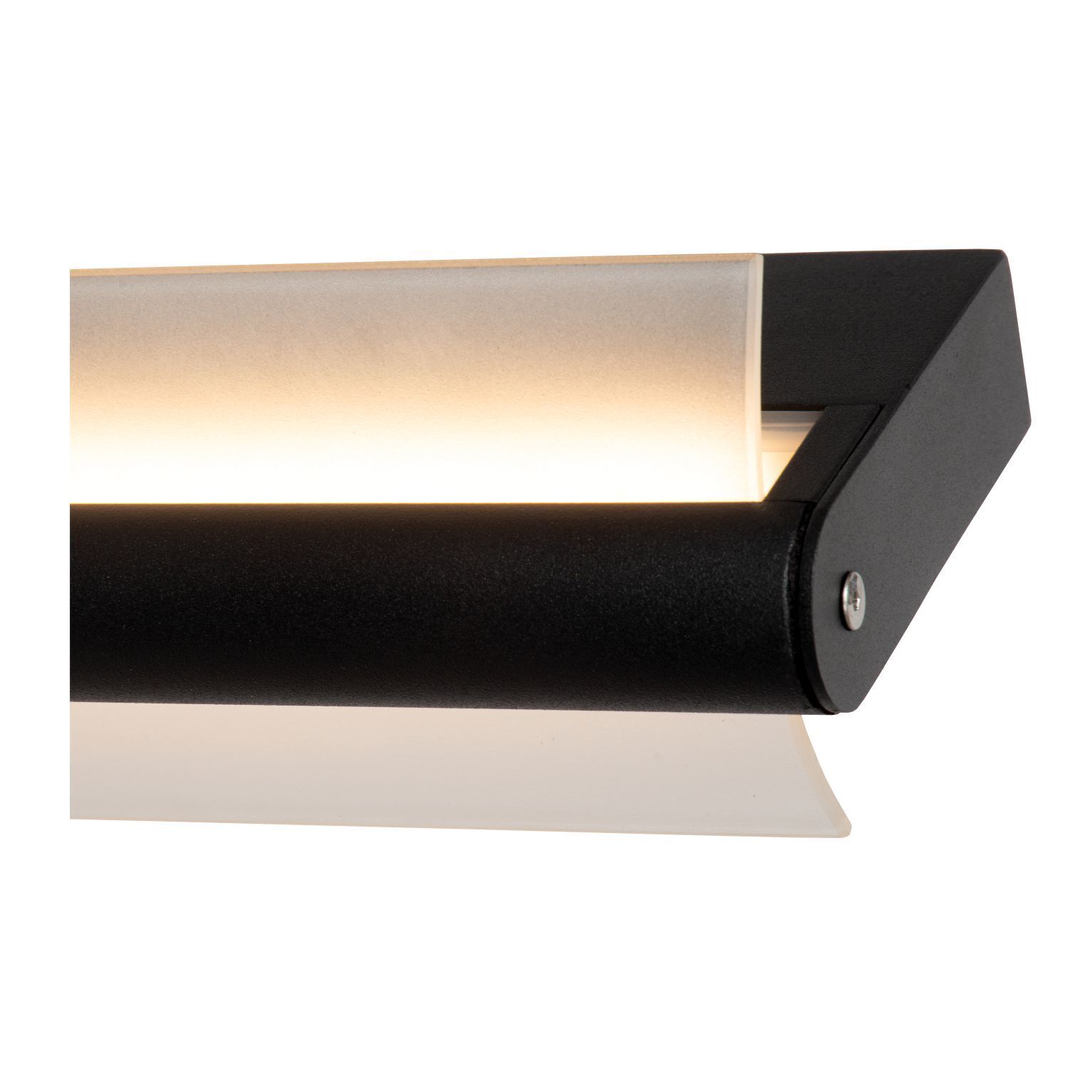 LED Wandleuchte Schwarz 3000 K IP44 L:45 cm edel Postfach