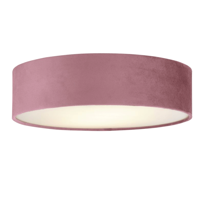 Wandleuchte, Rund, Wandlampe, Velour, Rosa