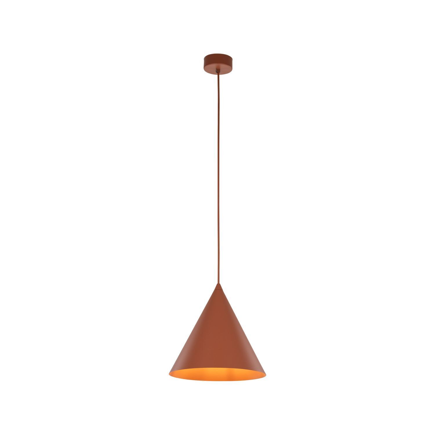 Lampe à suspendre métal rouge Ø 25 cm H : max. 160 cm E27 Retro