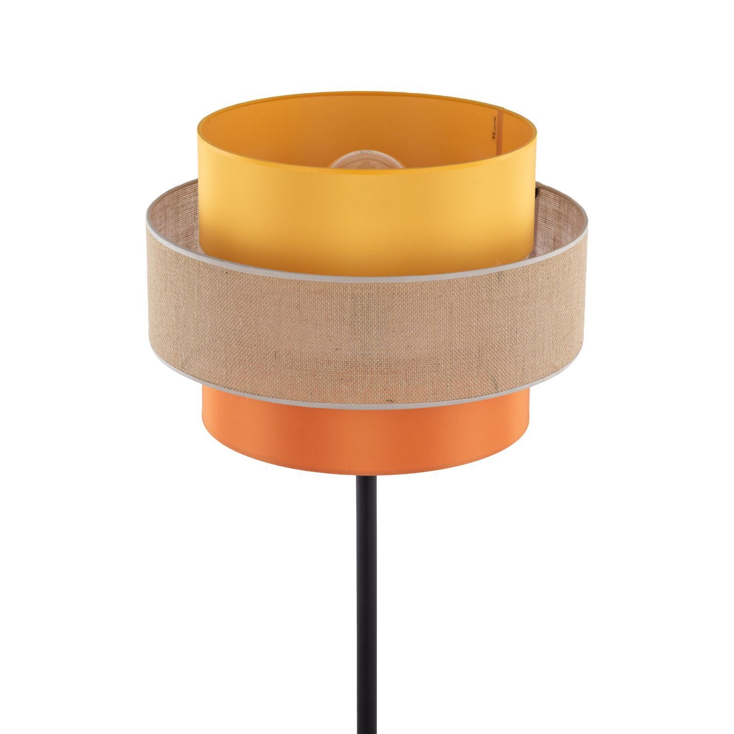 Lampadaire Salon 159cm petit tissu jute métal E27 multicolore Lampe, Lampenschirm, Klebeband