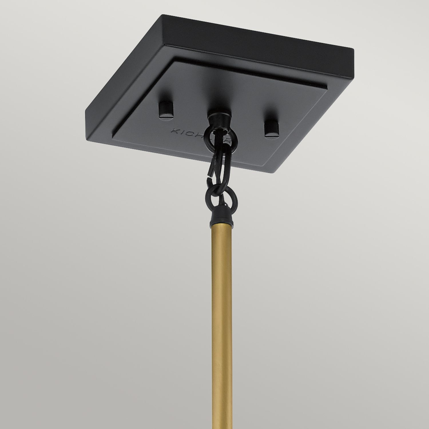 hängend, Kugelpendel, Lampe, Goldstange, Deckenmontage