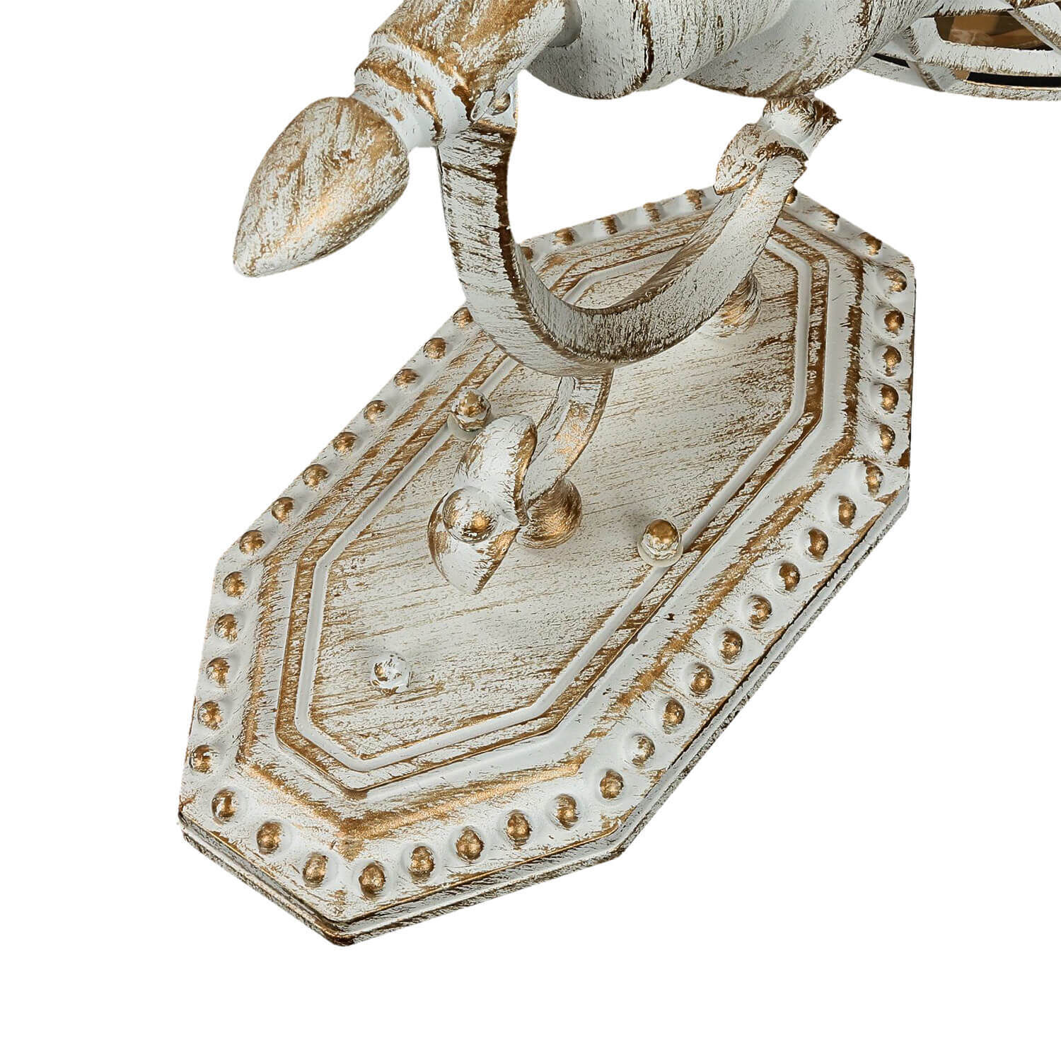 Lampe d'extérieur XL Blanc Or IP44 Boule d'abat-jour vintage Zubehor, Kunst, Kunsthandwerk