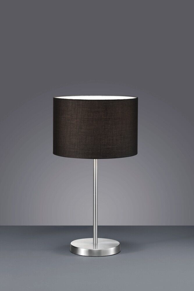 Lampe de table ronde moderne noire