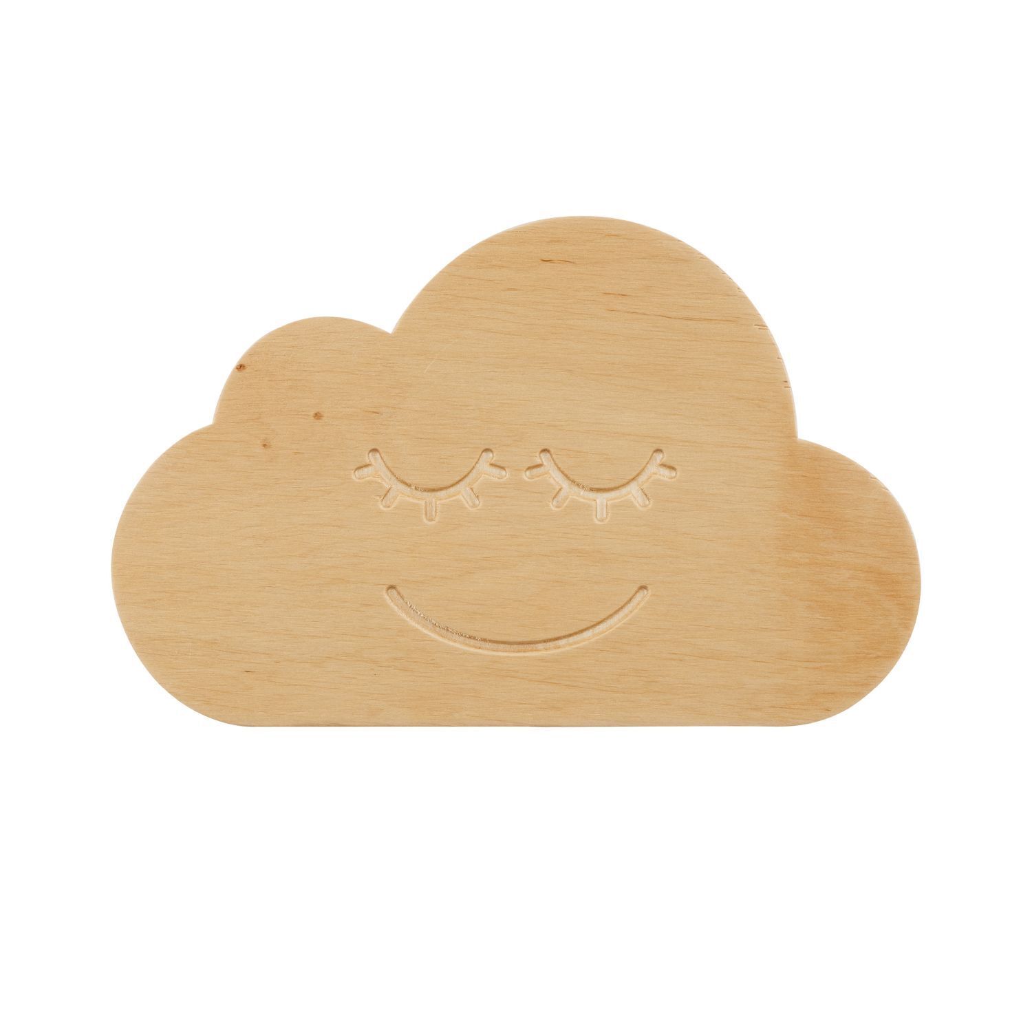 Lampe nuage Fiche Câble Bois E14 L : 30 cm Mur