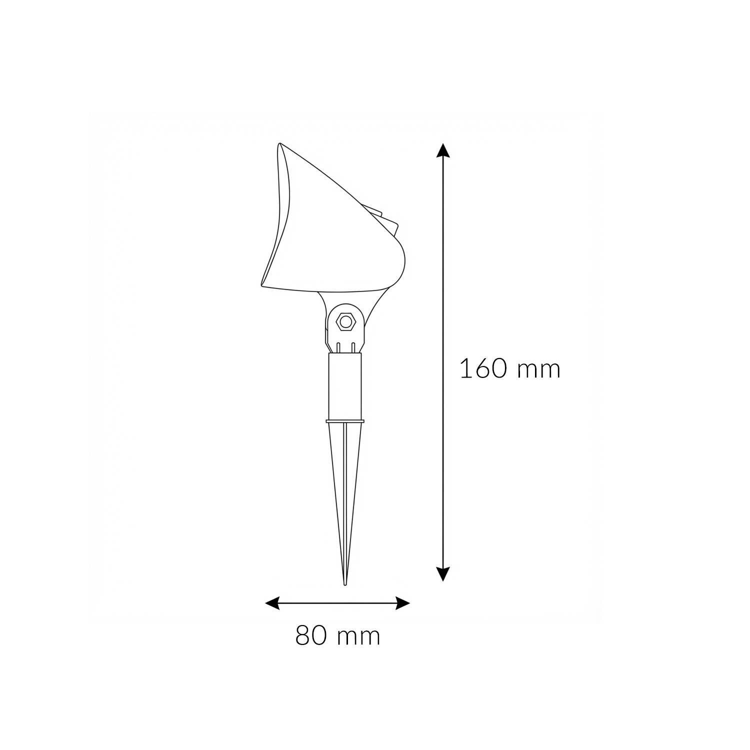 LED Gartenleuchte Erdspieß 4er Set Stecker Kabel Anthrazit Lampe, Diagramm, Handlung