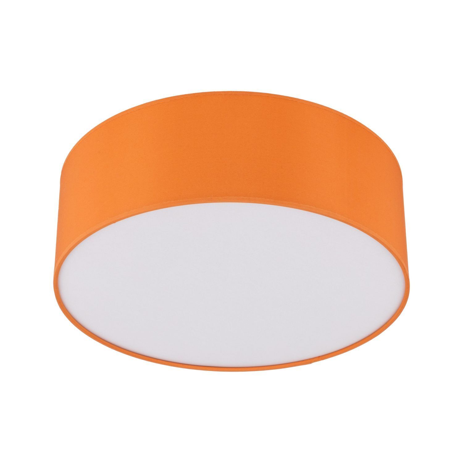 Lampe pour chambre d'enfant Tissu rond Ø 38 cm Orange 4x E27 Plafond