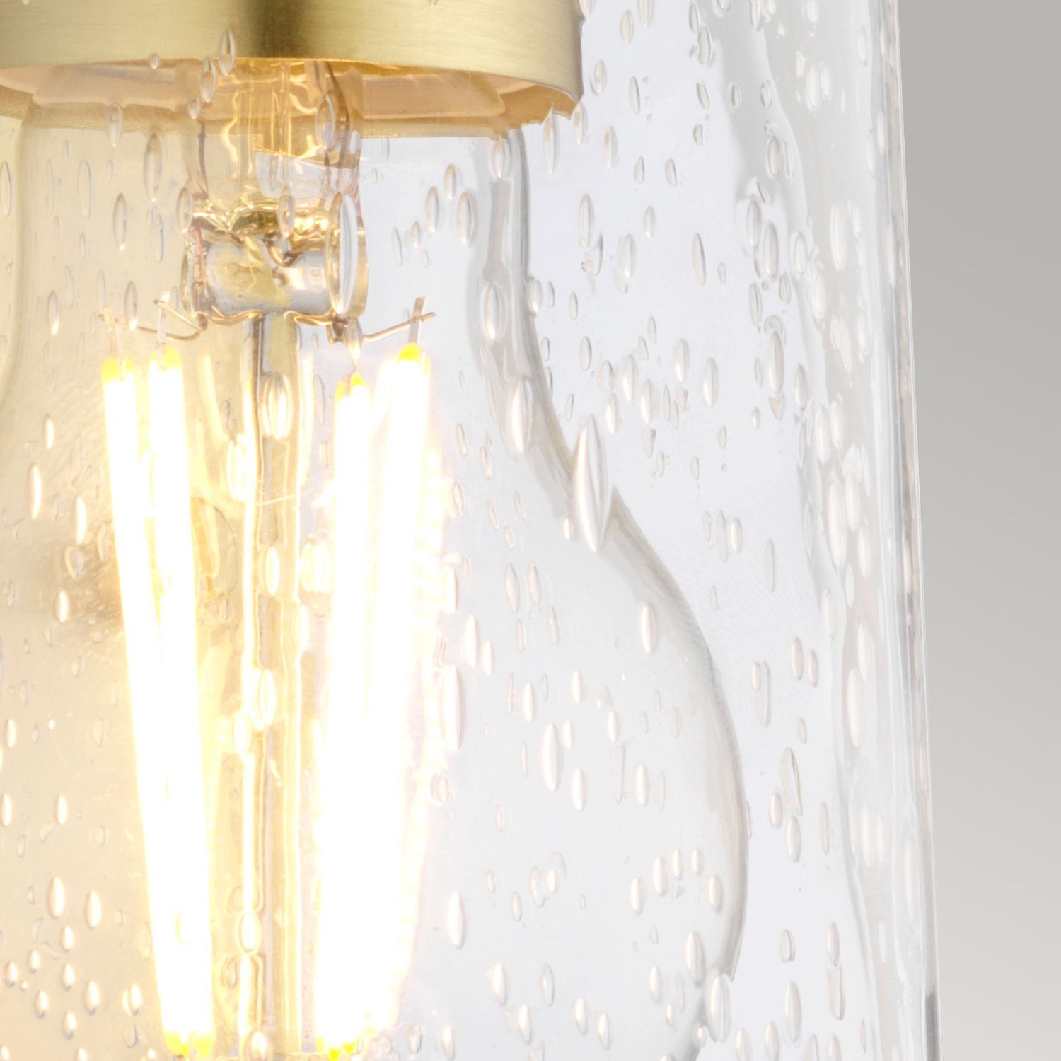 Lampe de salle de bain métal verre E27 IP44 hauteur 24,4 cm SAIDA