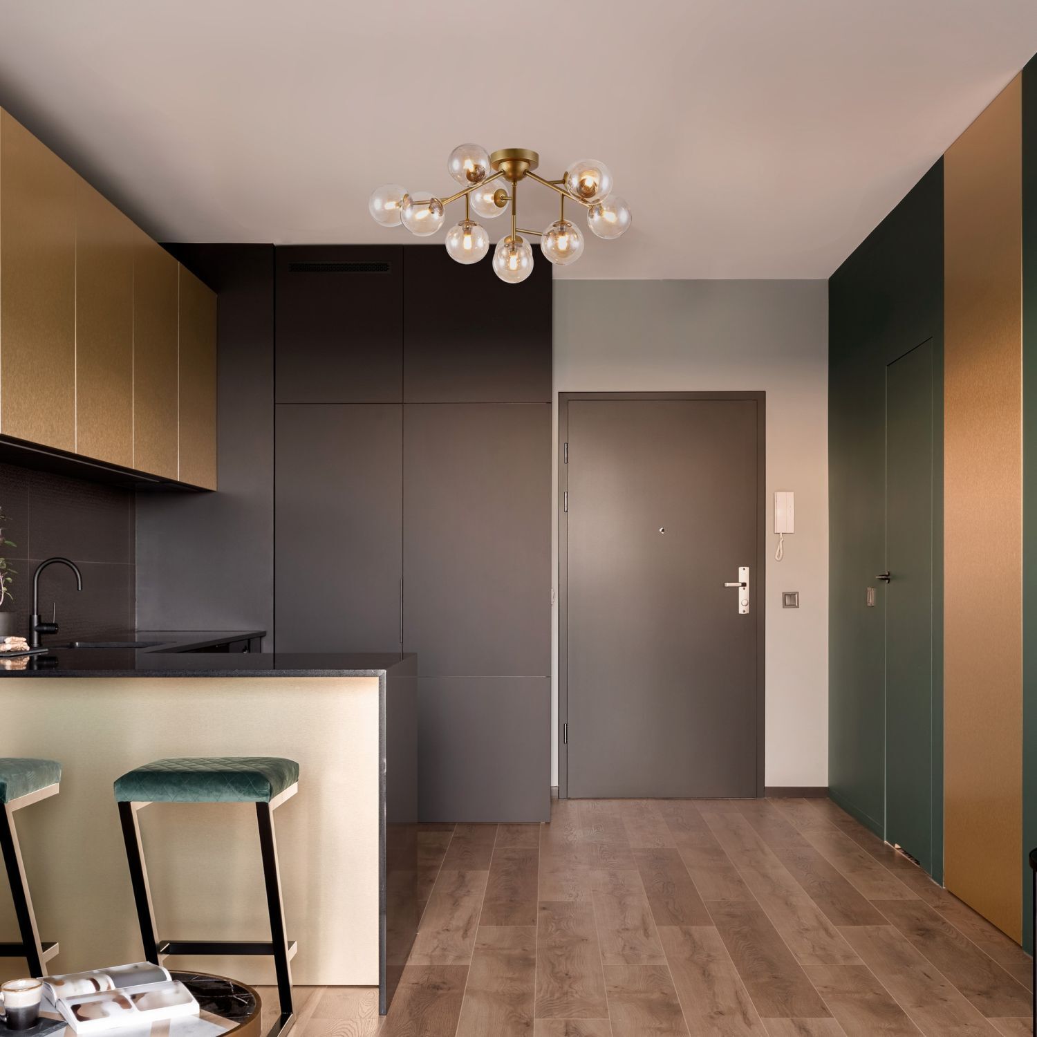 Drinnen, Innenarchitektur, Fußboden, Kronleuchter, Foyer