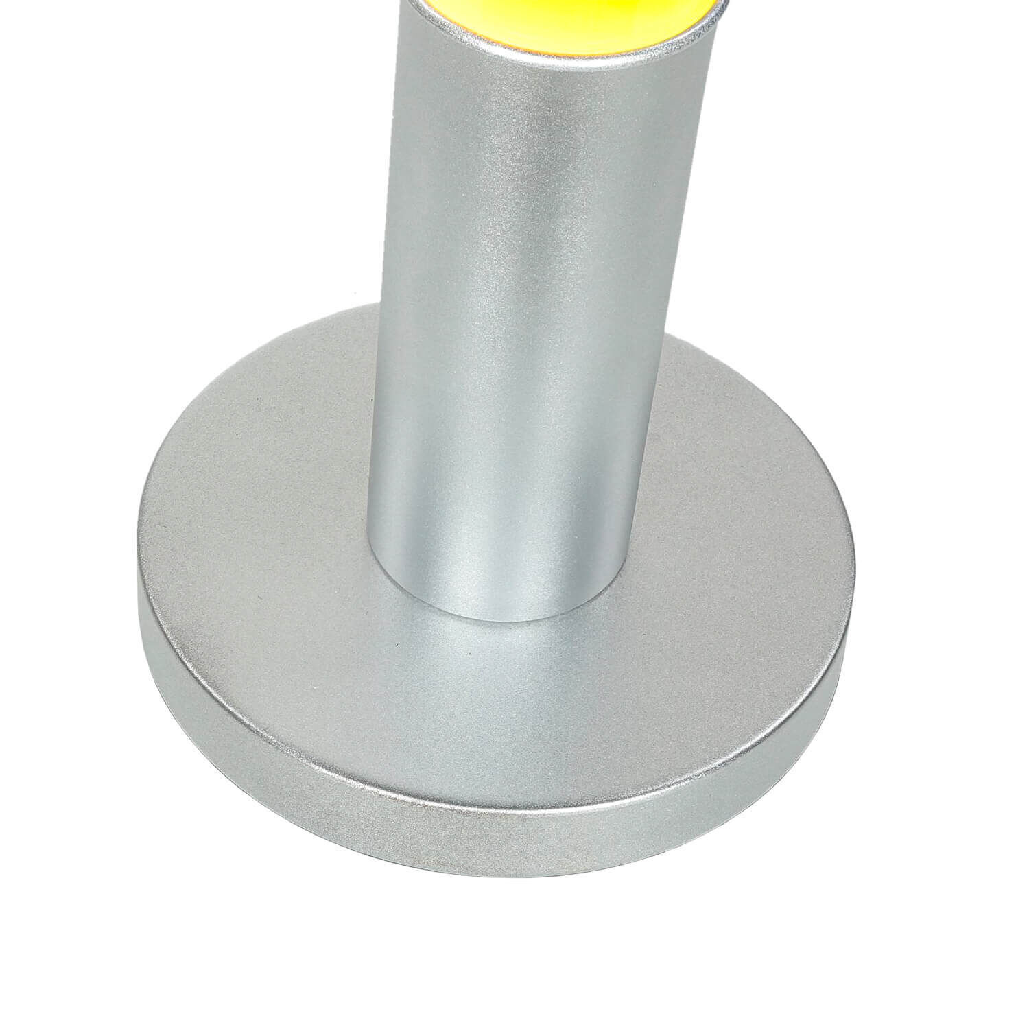 Ausgefallene Lavalampe ALAN Gelb Blau groß 76cm lampe, basis, metall, silber, standlampe