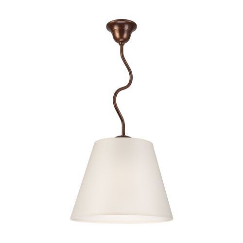 Crème Plafonnier Tissu rond Landhaus Salon
