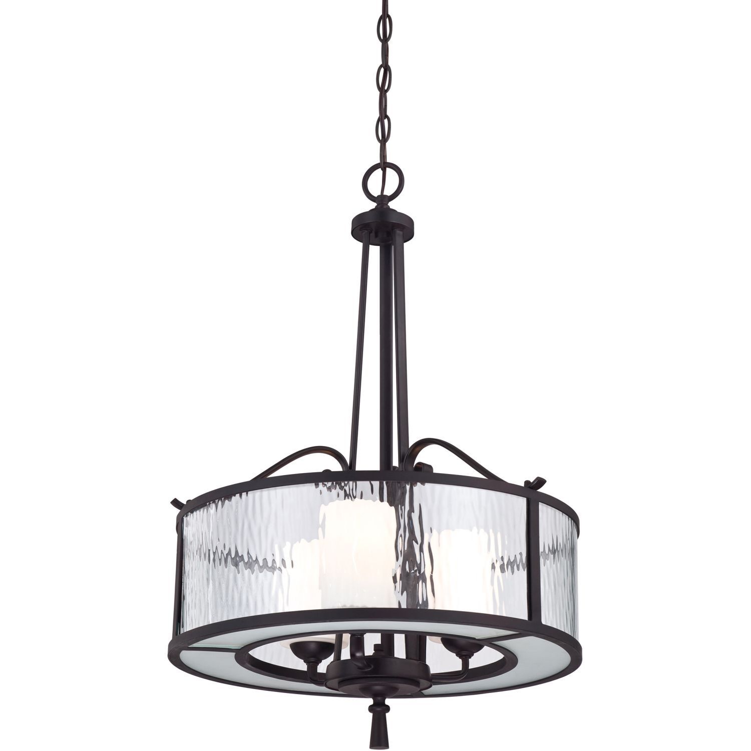Lampe à suspendre Salle à manger Verre Métal Vintage Campagne