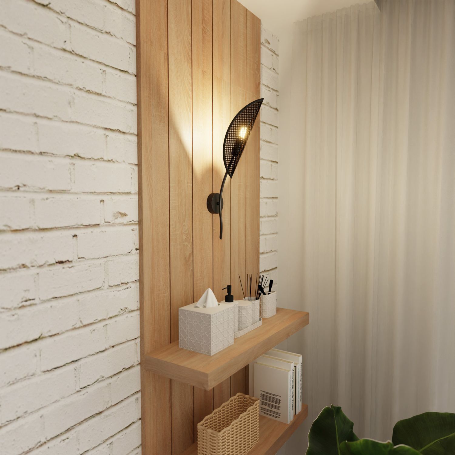 Drinnen, Innenarchitektur, Paneele aus Holz