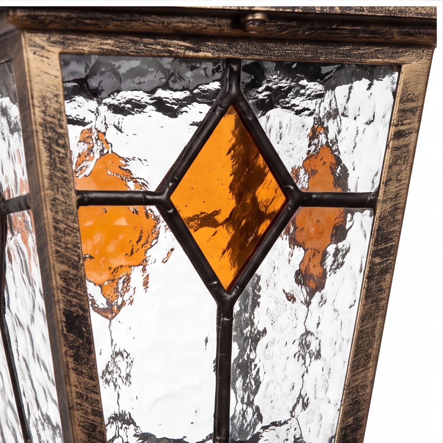pendelleuchte-aussen-outdoor-haengelampe-salzburg-kupfer-antik-rustikal-buntglas-4 Standleuchte, Laterne, Metallrahmen, Orangene Glas, Diamantglas