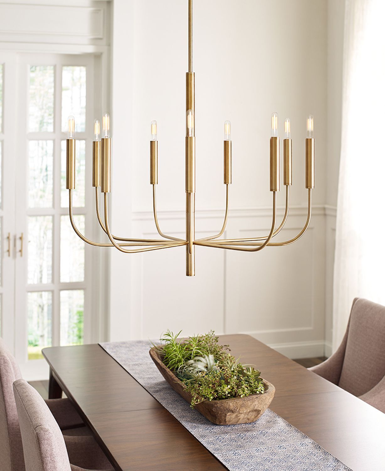 beleuchtung-deckenleuchte-deckenlampe-urava-9-flammig-messing-brueniert-jugendstil-198-2 Deckenleuchte, Kronleuchter, goldfarben, 8-armig, Hängeleuchte